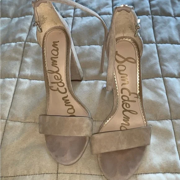 Yaro - Sam Edelman Women's Tan Block Heel Sandals size 8 - Picture 3 of 6